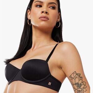 Savage X Fenty Women’s Lightly Lined Balconette Bra Black 38D Underwire NEW